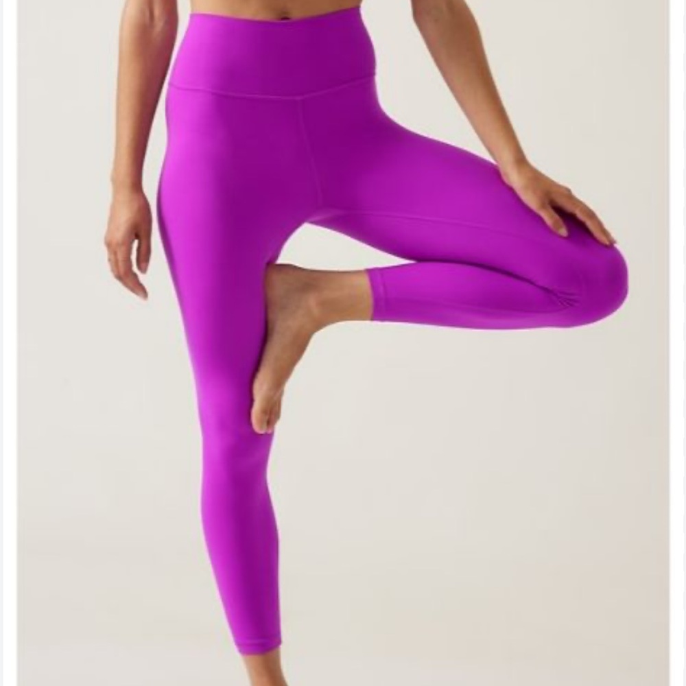 Athleta transcend 7/8 leggings jazzy purple small